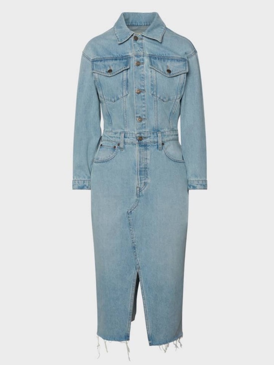 Free People Dresses & Skirts - Etica x Free People Lotta Denim Midi Shirtdress - S